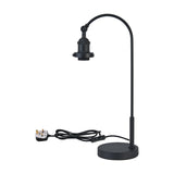 Dreifa E27 Table Lamp 23.5cm Long - Satin Black