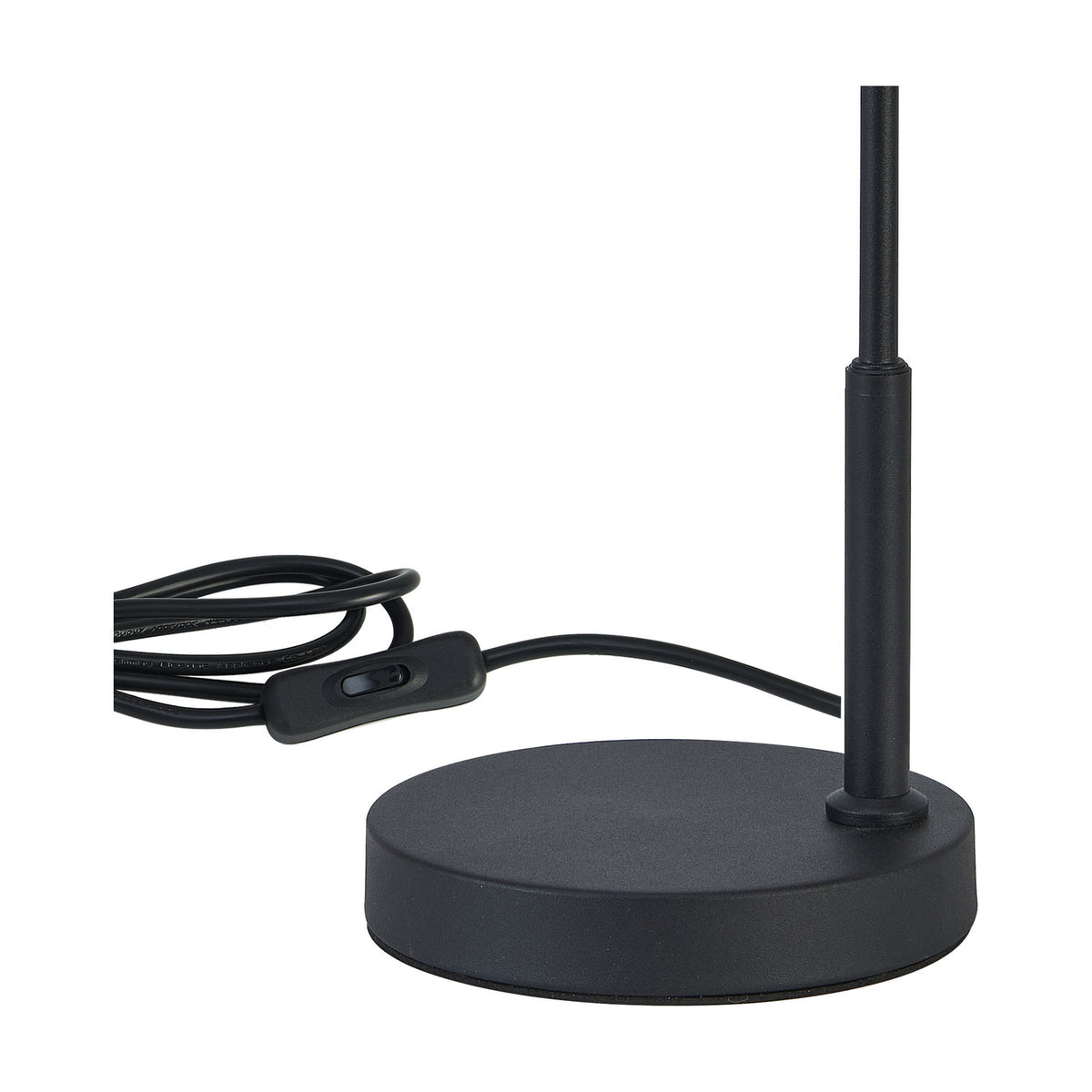 Dreifa E27 Table Lamp 23.5cm Long - Satin Black