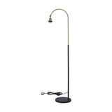 Dreifa E27 Floor Lamp 39cm Long - Antique Brass