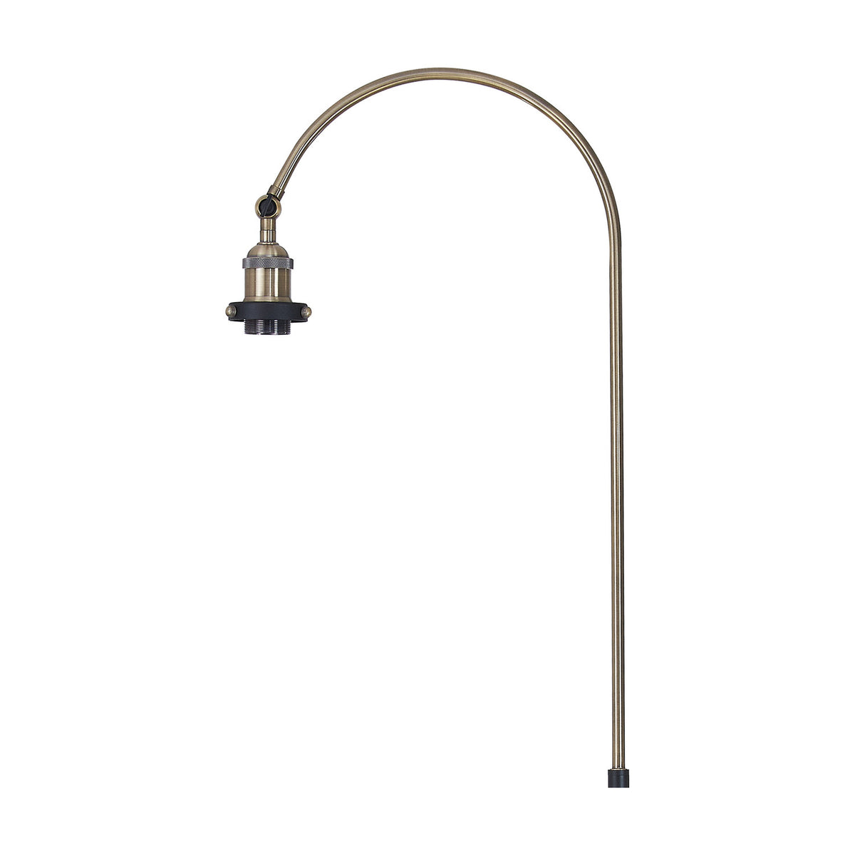 Dreifa E27 Floor Lamp 39cm Long - Antique Brass