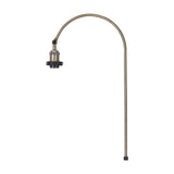 Dreifa E27 Floor Lamp 39cm Long - Antique Brass