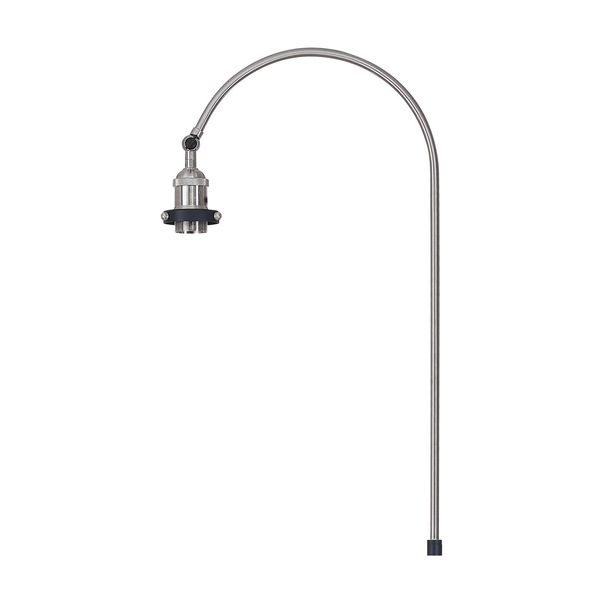 Dreifa E27 Floor Lamp 39cm Long - Satin Nickel