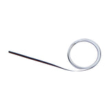 Cavo Copper Cable 5 Core 0.5mm for RGBW LED Strip, coiled white flexible sheath with visible red, blue and black cores, shown on a plain white background.