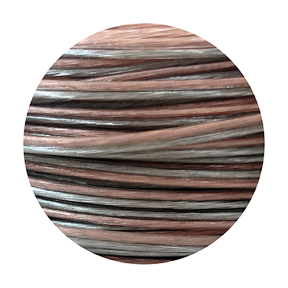 Close-up of Cavo Figure 8 Copper Cable, 2-core 0.5mm clear flex with twisted copper strands visible, for LED strip connections.