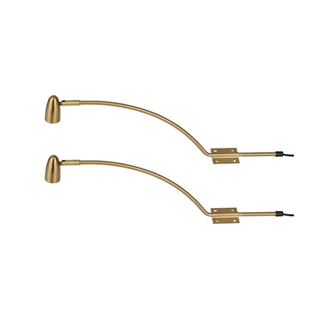 Lex Type A Over Cabinet Light Set of 2 53.5cm Long - Brass, the product with the adjustment figures removed