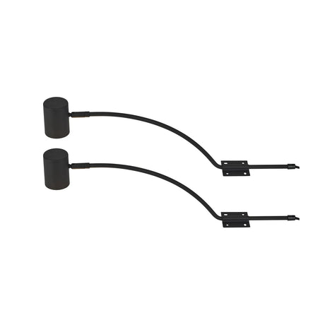 Lex Type B Over Cabinet Light Set of 2 57cm Long - Black, the product with the adjustment figures removed