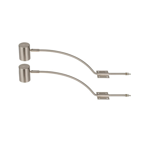 Lex Type B Over Cabinet Light Set of 2 57cm Long - Satin Nickel, the product with the adjustment figures removed