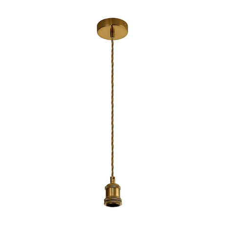 Dreifa Single Pendant Light 10cm Dia - Gilt Bronze & Golden Brown