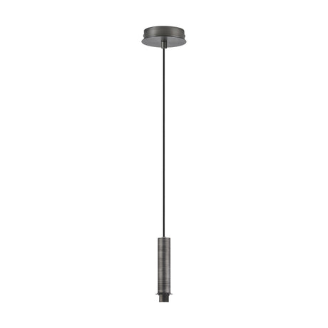 Wick Single G9 Pendant Light 11cm Dia 5m Drop - Aged Pewter