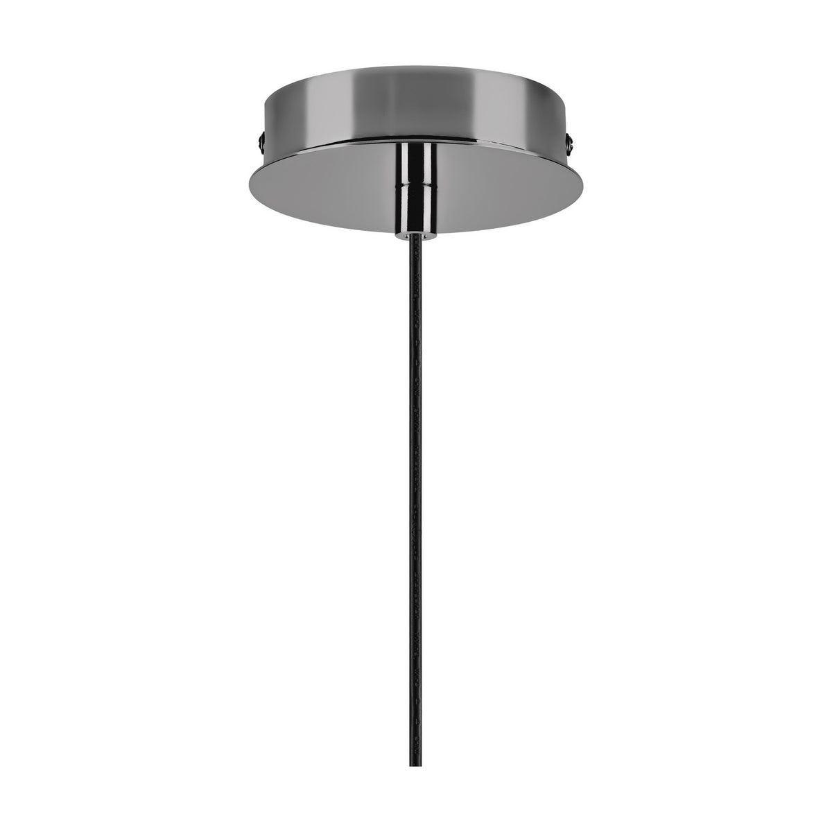 Wick Single G9 Pendant Light 11cm Dia 5m Drop - Black Chrome