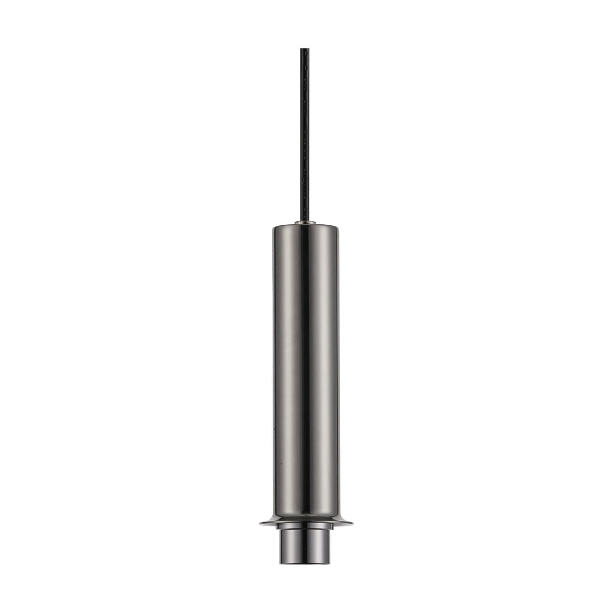 Wick Single G9 Pendant Light 11cm Dia 5m Drop - Black Chrome