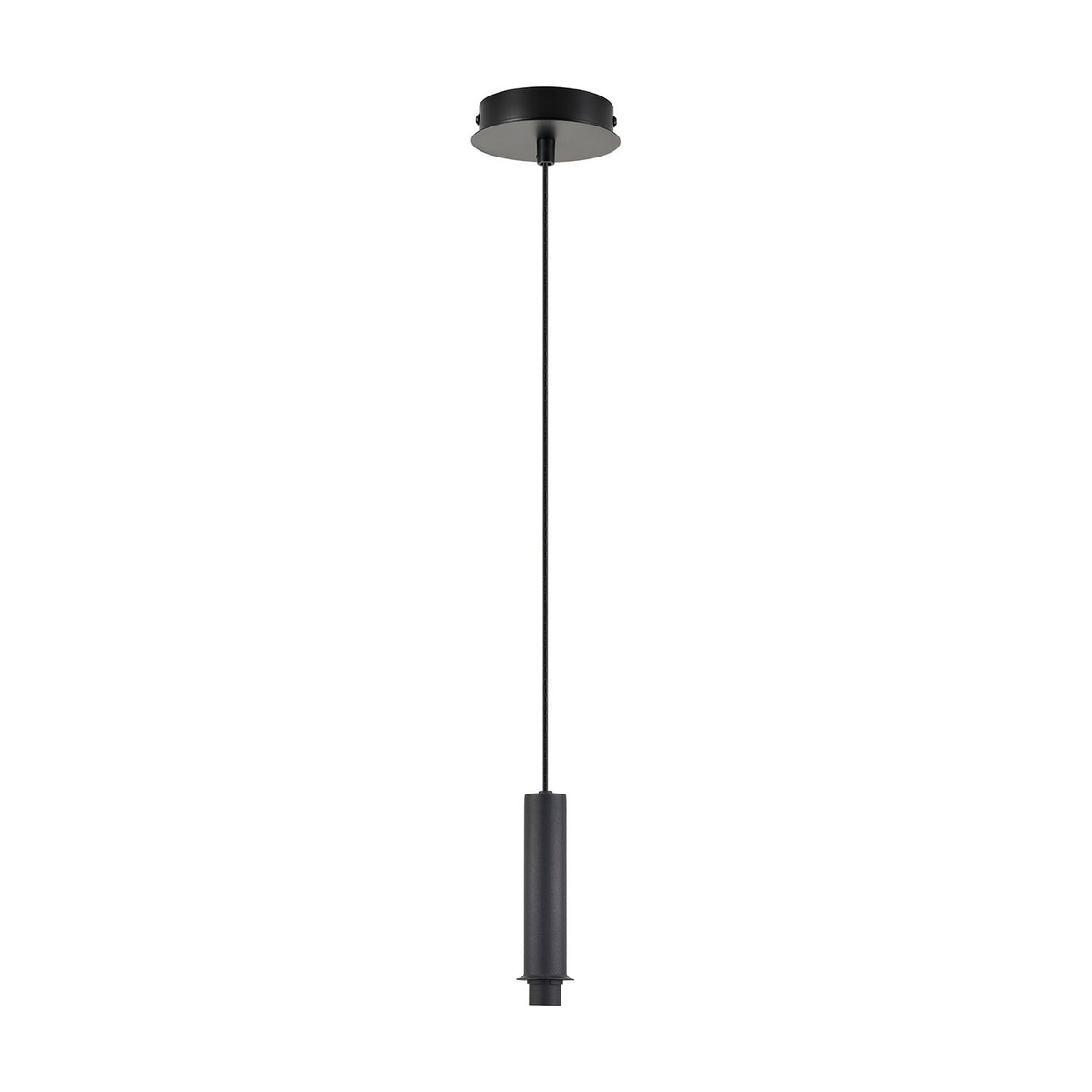 Wick Single G9 Pendant Light 11cm Dia 5m Drop - Satin Black