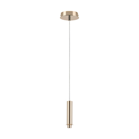 Wick Single G9 Pendant Light 11cm Dia 5m Drop - French Gold