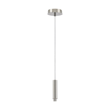 Wick Single G9 Pendant Light 11cm Dia 5m Drop - Polished Nickel
