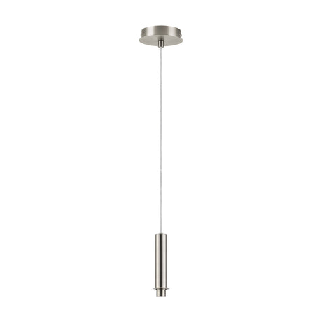 Wick Single G9 Pendant Light 11cm Dia 5m Drop - Satin Nickel