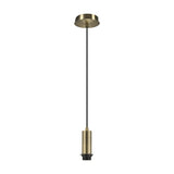 Wick Single E27 Pendant Light 11cm Dia 5m Drop - Antique Brass