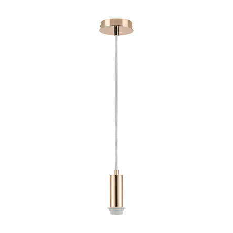 Wick Single E27 Pendant Light 11cm Dia 5m Drop - French Gold