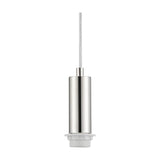 Wick Single E27 Pendant Light 11cm Dia 5m Drop - Polished Nickel