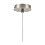 Wick Single E27 Pendant Light 11cm Dia 5m Drop - Satin Nickel
