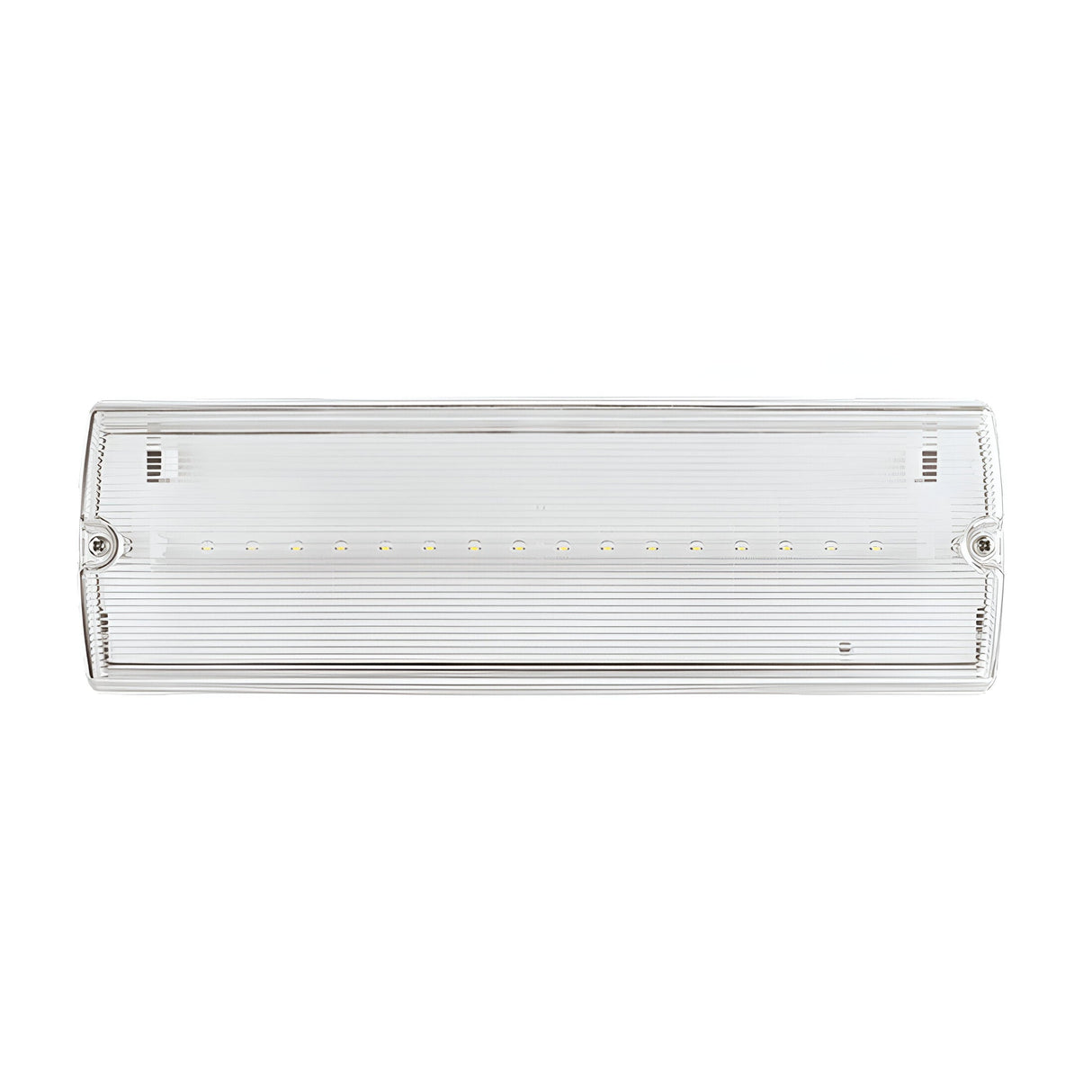 Duceri Emergency Self Test Bulkhead 3W LED IP65 Lithium Battery Maintained - White