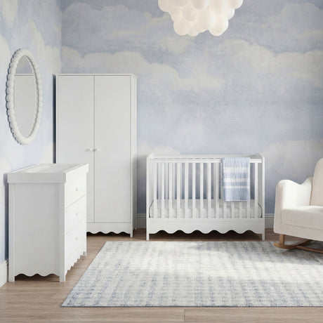 Dancer 3 Piece Nursery Furniture Set - White