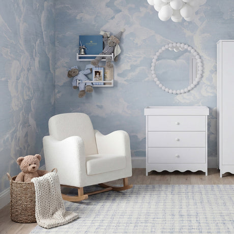Dancer Changing Table with Drawers & Removable Top - White