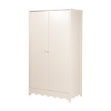 Dancer 2 Door Kids Wardrobe with Double Hanging Rail - Cashmere