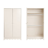 Dancer 2 Door Kids Wardrobe with Double Hanging Rail - Cashmere
