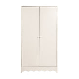 Dancer 2 Door Kids Wardrobe with Double Hanging Rail - Cashmere