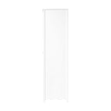 Dancer 2 Door Kids Wardrobe with Double Hanging Rail - White
