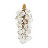 Danvi Glass Drop Baubles - Brass & Clear - Set of 3