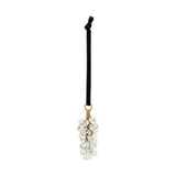Danvi Glass Drop Baubles - Brass & Clear - Set of 3