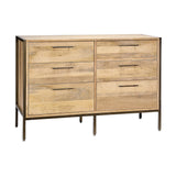 Dasai 6 Drawer Mango Wood Chest of Drawers - Natural