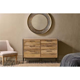 Dasai 6 Drawer Mango Wood Chest of Drawers - Natural