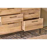 Dasai 6 Drawer Mango Wood Chest of Drawers - Natural