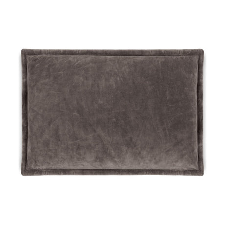 Dhara 60 x 40cm Velvet Cushion Cover - Charcoal