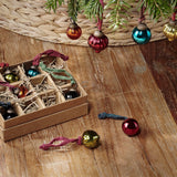 Dew Drop Glass Baubles - Mixed Antique - Set of 12