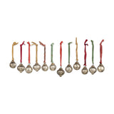 Dew Drop Glass Baubles - Antique Gold - Set of 12