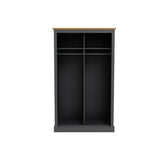 Devon 2 Door Sliding Wardrobe – Charcoal