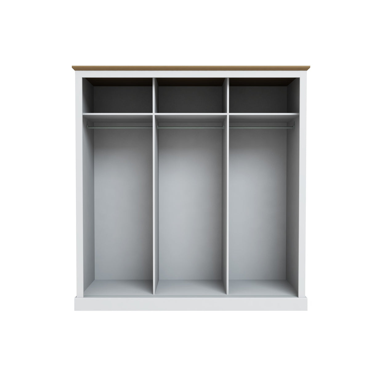 Devon 3 Door Sliding Wardrobe - White