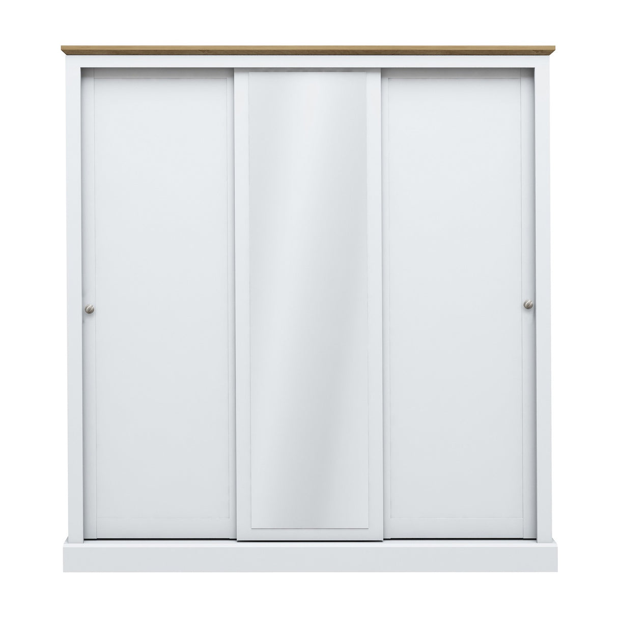 Devon 3 Door Sliding Wardrobe - White