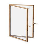 Folded Danta 5 x 7" Portrait Photo Frame - Antique Brass