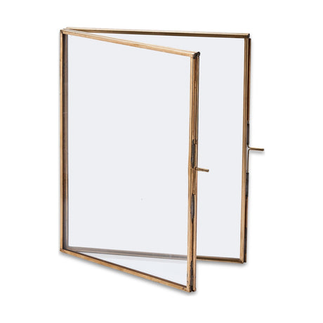 Folded Danta 8 x 10" Portrait Photo Frame - Antique Brass