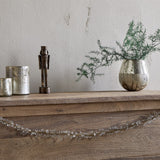 Danvi Christmas Glass Drop Garland - Brass & Clear