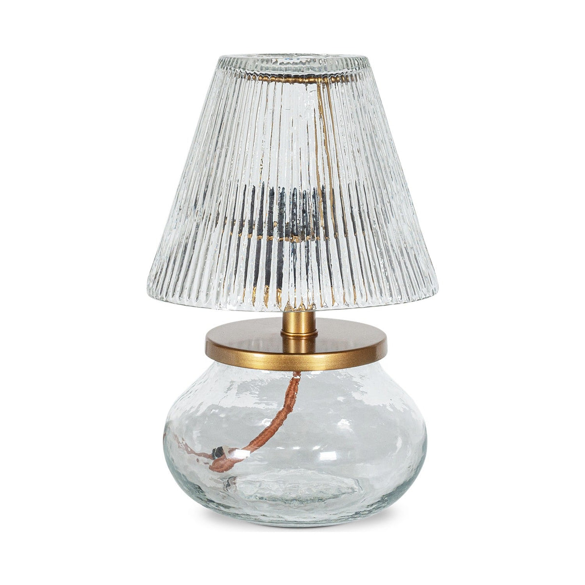 Dimalai Recycled Glass Table Lamp Base - Clear