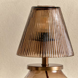 Dimalai Recycled Glass Table Lamp - Brown Smoke