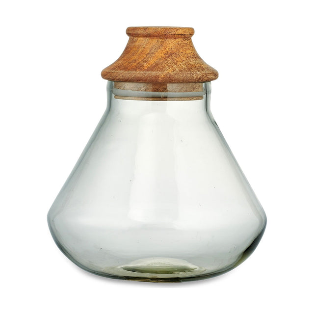 Deeka Large Recycled Glass Storage Jar - Clear