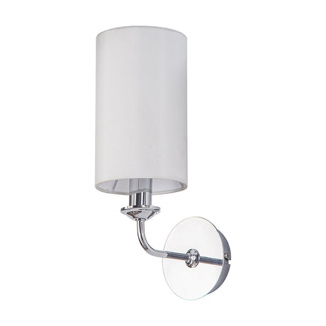 Banyan E14 Wall Light 35.5cm High White - Polished Chrome