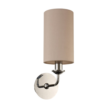 Banyan E14 Wall Light Nude Beige - Polished Chrome