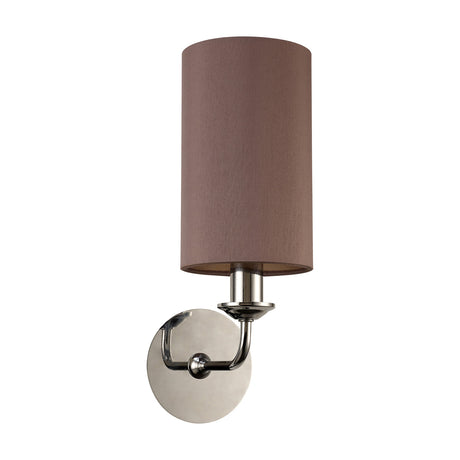 Banyan E14 Wall Light 35.5cm High Taupe - Polished Chrome